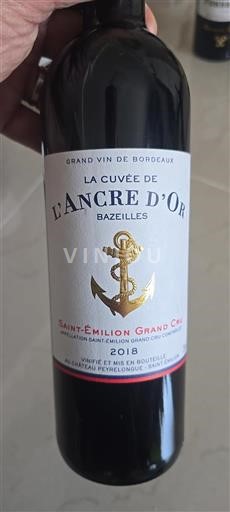 Bordéus Saint-Émilion Grand Cru Grand Cru Château Peyrelongue La de L'Ancre d'Or 2018