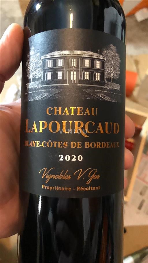 Bordeaux Blaye-Côtes-de-Bordeaux Château Lapourcaud 2020