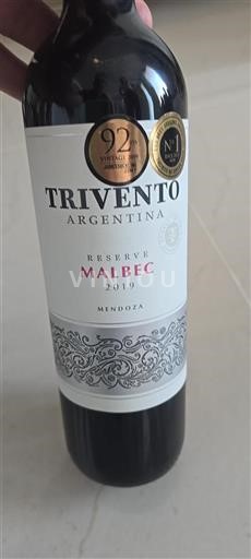 Mendoza No especificado Trivento Reserve Malbec 2019