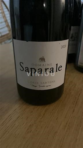 Corse Không được chỉ định Domaine Saparale 2020