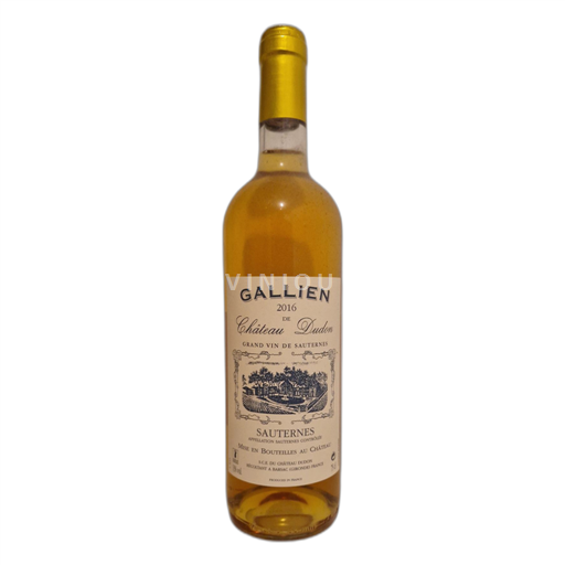 Bordeaux Sauternes Château Dudon Gallien 2016