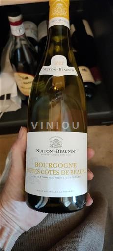 Vin Blanc sec Nuiton-Beaunoy 2023 France Bourgogne Hautes Côtes de beaune AOC