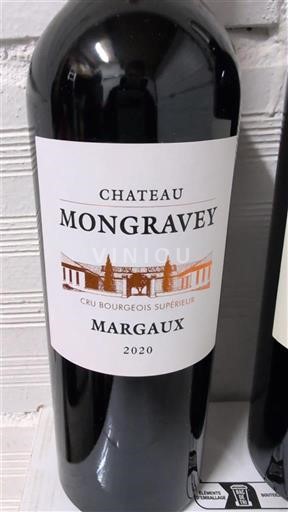 Bordeaux Margaux Cru Bourgeois Supérieur Château Mongravey 2020