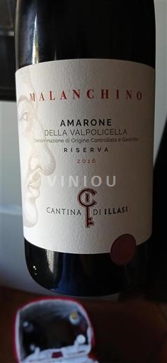 Veneto Amarone della Valpolicella Cantina di Illasi Malanchino 2016