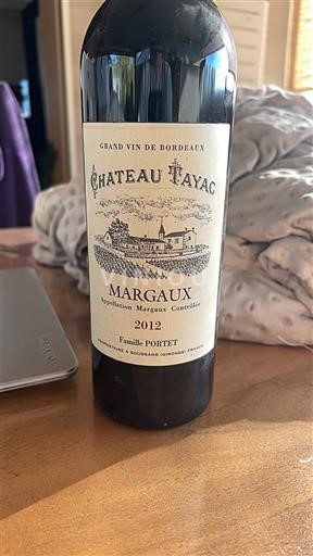 Bordeaux Margaux Château Tayac 2012