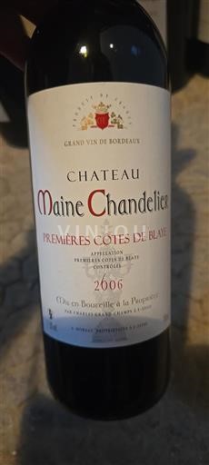 Bordeaux Ikke specificeret Château Maine Chandelier 2006