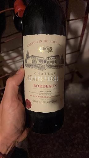 Bordeaux Château Monsieur Dubois 2000