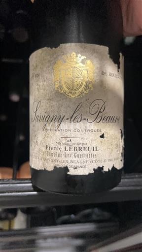 Borgonha Savigny-lès-Beaune Domaine Les Guettottes 1999