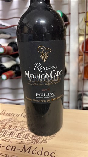 Bordeaux Pauillac Baron Philippe de Rothschild Réserve Mouton Cadet 2010