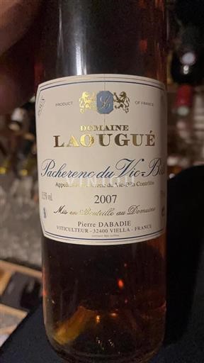 Sud-Ovest Pacherenc-du-vic-bilh Domaine Laougué 2007