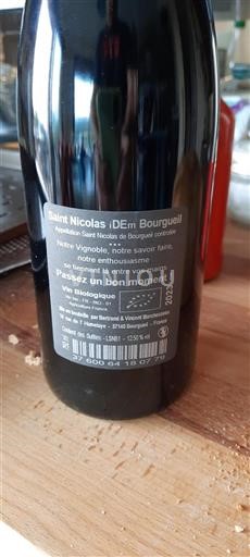 Loirevallei Saint-Nicolas-De-Bourgueil Bertrand & Vincent Marchesseau Saint Nicolas iDEm Bourgueil 2023