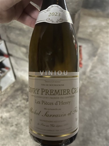 Bourgogne Givry Premier Cru Michel Sarrazin et Fils Les Pièces d'Henry 2023