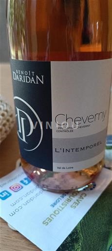 Thung lũng sông Loire Cheverny Benoît Daridan L’Intemporel 2024