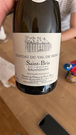 Burgundija Saint-Bris Château Val de Mercy Sauvignon Neleten.