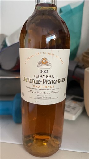 Bordeaux Sauternes Premier Cru Lafaurie-Peyraguey 2002