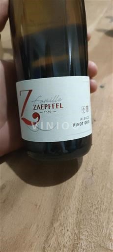 Alsácia Pinot gris Grand Cru Familie Zaeppffel 2020