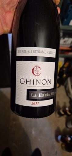 Loirevallei Chinon Pierre & Bertrand Couly La Haute Olive 2017