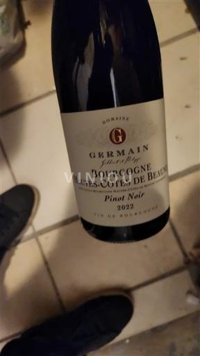 Burgundi Beaunen Ylämaat Domaine Germain 2022