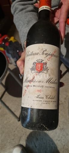 Bordeaux Moulis-en-Médoc Château Poujeaux 1992