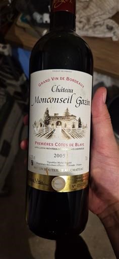 Bordeaux Château Monconseil Gazin 2005
