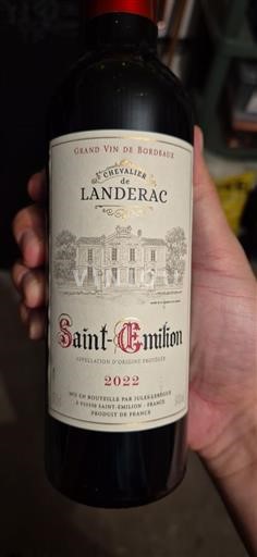 Bordeaux Saint-Émilion Chevalier de Landerac 2022