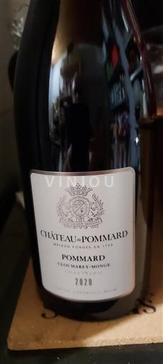 Borgoña Pommard Château Pommard Clos Marey-Monge 2020