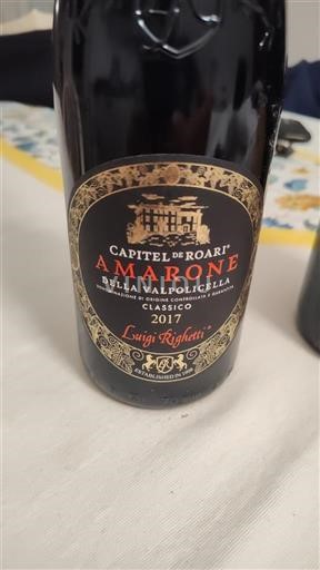 Véneto Amarone della Valpolicella Luigi Righetti Capitel de Roari 2017
