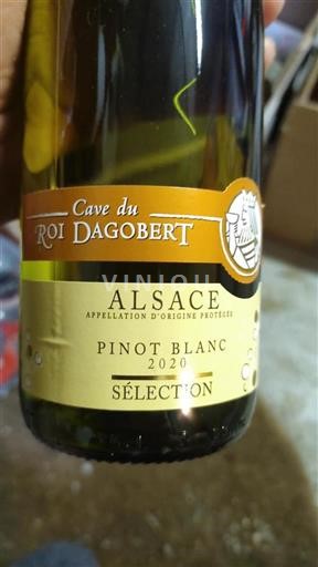Vin Blanc sec Sélection Cave du Roi Dagobert 2020 France Alsace Vin de France Grand Cru