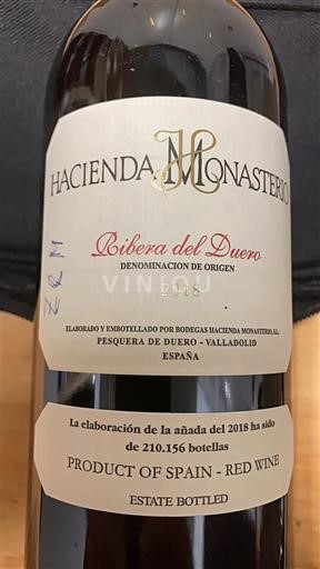 Castilien og León Ribera del Duero Hacienda Monasterio 2018
