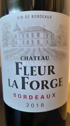 Bordeaux Château Fleur La Forge 2018