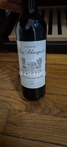 Bordeaux Saint-Émilion Grand Cru Grand Cru Château Puy-Blanquet 2016