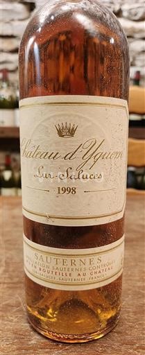 Bordeaux Sauternes Château Yquem 1998