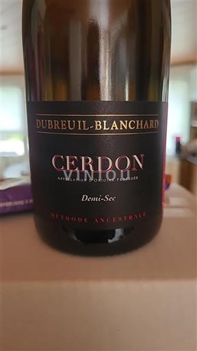 Vin Effervescent Rouge demi-sec Dubreuil-Blanchard Non millésimé France Bourgogne Corton AOC