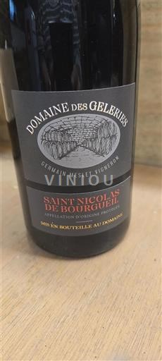 Loiredalen Saint-Nicolas-De-Bourgueil Domaine Des Geleriés Icke årgångsbetecknad