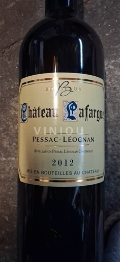 Burdeos Pessac-Léognan Château Lafargue 2012