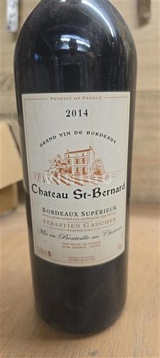 Bordeaux Bordeaux Supérieur Château St-Bernard 2014