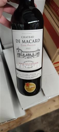 Bordeaux Bordeaux superiore Château Macard Padouin 2022