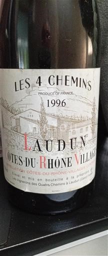 Rhône-dalen Côtes-du-Rhône-Villages Les 4 Chemins Laudun 1996