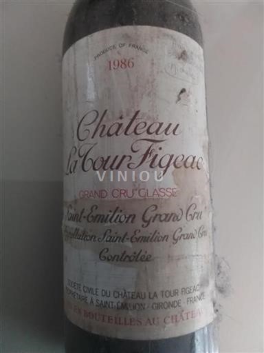 Bordeaux Saint-Émilion Grand Cru Grand Cru Château La Tour Figeac 1986