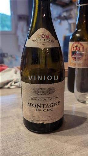 Burgundi Montagny Premier Cru Château Davenay 2007