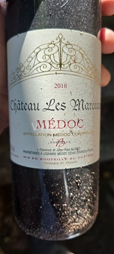 Bordeaux Médoc Château Les Marceaux 2018