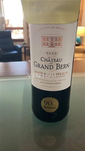 Bordeaux Bordeaux Supérieur Château Grand Bern 2020