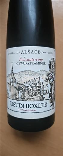 Alsace Grand Cru Justin Boxler Soixante-cinq 2022