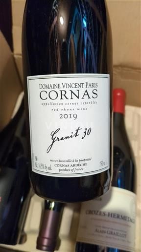 Rhône Valley Cornas Domaine Vincent Paris Granit 30 2019