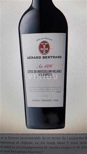 Rosellón Côtes del Roussillon Villages Gérard Bertrand Côtes du Roussillon Villages Les Aspres Sin añada