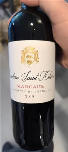 Bordeaux Margaux Comtesse Saint-Hilaire 2018