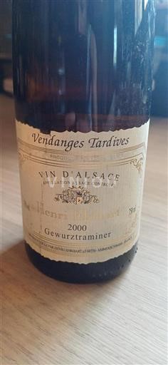 Alsace Vendanges Tardives Henri Ehrhart Gewurztraminer 2000