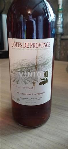 Provansa Côtes-de-Provence SCA Mont Sainte-Victoire Neleten.