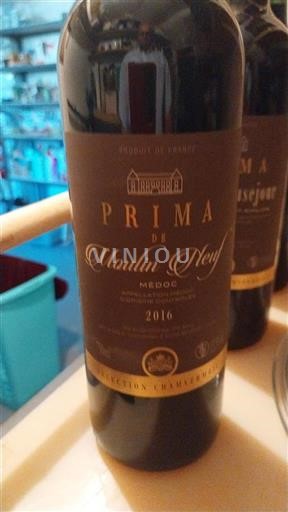 Bordéus Médoc Moulin Neuf Prima 2016