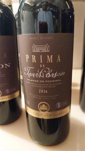 Bordeaux Lalande-de-Pomerol Tour Chatain Prima 2016